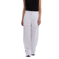 Pantalón Mujer Palazzo Liso Blanco