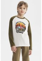 Polera Niño Print Adventure Crudo