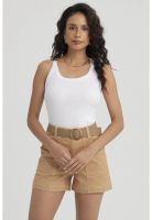 Peto Mujer Rib Pabilo Ancho Blanco