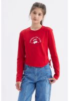 Polera Niña Slim Rojo