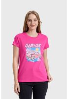 Polera Mujer Básica Print Fucsia - ll