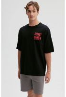 Polera Hombre Doble Print Negro - XI