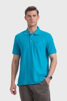 Polera Hombre Piqué Básica Turquesa - ll