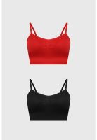 Sostén Mujer Bipack Peto Liso Rojo