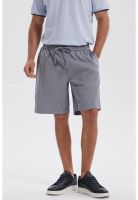 Bermuda Hombre Con Cordón Y Bolsillo Gris