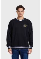 Polerón Hombre Print College Negro - lV