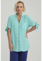 Blusa Mujer Amarra Turquesa