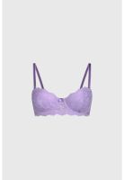 Sostén Mujer Strapless Encaje Lila