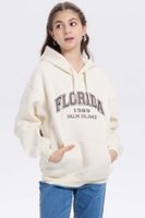 Polerón Niña Print College Beige