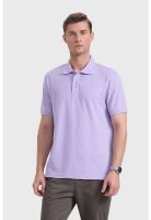 Polera Hombre Piqué Básica Lila