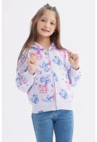 Polerón Niña Stitch Lila