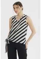 Blusa Mujer Nudo Lateral Crudo