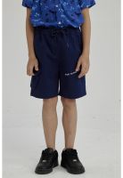 Bermuda Niño Bolsillo Parche Azul Oscuro