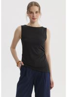 Polera Mujer Basta Asimétrica Negro - ll