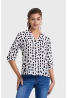 Blusa Mujer Print Crudo