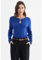 Polera Mujer Ajustado Azul