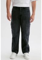 Jeans Hombre Baggy Cargo Negro