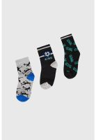 Calcetín De Vestir Niña Tripack Negro - ll