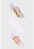 Calceta Deportiva Mujer Tripack Blanco - XII