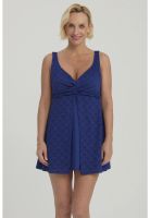 Traje De Baño Mujer Peto Vestido Rapport Azul Oscuro