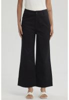 Pantalón Mujer Pliegues Delanteros Negro