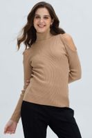Sweater Mujer Off Camel