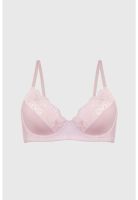Sostén Mujer Copa Soft Encaje Superior Palo Rosa