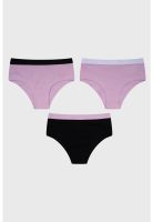 Calzón Niña Pantaleta Tripack Palo Rosa