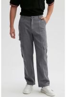 Jeans Hombre Doble Cargo Gris - ll
