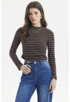Polera Mujer Juvenil Café