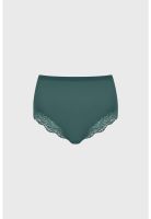 Calzón Mujer Tiro Alto Detalle Encaje Turquesa