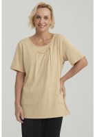 Polera Mujer Textura Beige Oscuro