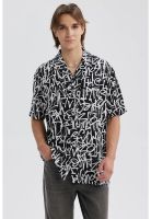 Camisa Hombre Full Print Negro - lll