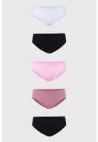 Calzón Mujer Pack 5 Bikini Negro