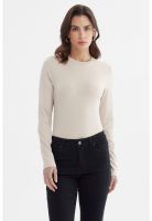 Polera Mujer Wide Leg Beige