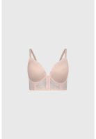 Sostén Mujer Detalle Encaje Palo Rosa