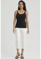 Peto Mujer Rib Pabilo Ancho Negro