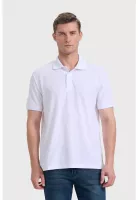 Polera Hombre Piqué Básica Blanco - ll