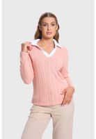Polera Mujer Camman Rib Rosado