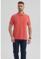 Polera Hombre Pique Básica Lisa Sandía - lll