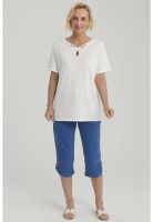 Polera Mujer Lisa Apertura Crudo