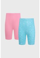 Calza Niña Biker Teens Celeste