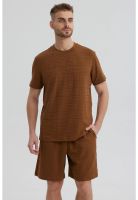 Polera Hombre Slim Café
