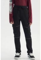 Pantalón Buzo Niño Pitillo Negro - lV