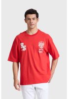 Polera Hombre Oversize Rojo