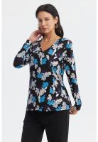 Polera Mujer Slim Negro- ll