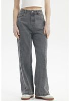 Jeans Mujer Baggy Moda Gris