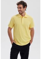 Polera Hombre Piqué Básica Lisa Amarillo - lV