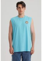 Polera Hombre Doble Print Turquesa