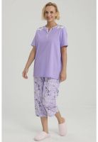 Pijama Mujer Full Print Lila